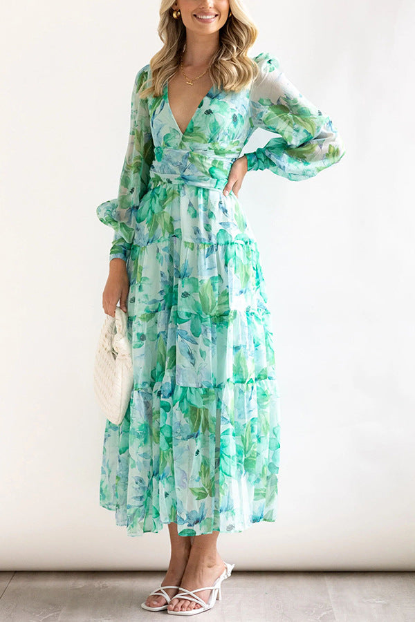 Summer Maxi-Dress Florish - Luxurise - floral-maxi-summer-dress - Midi-jurken