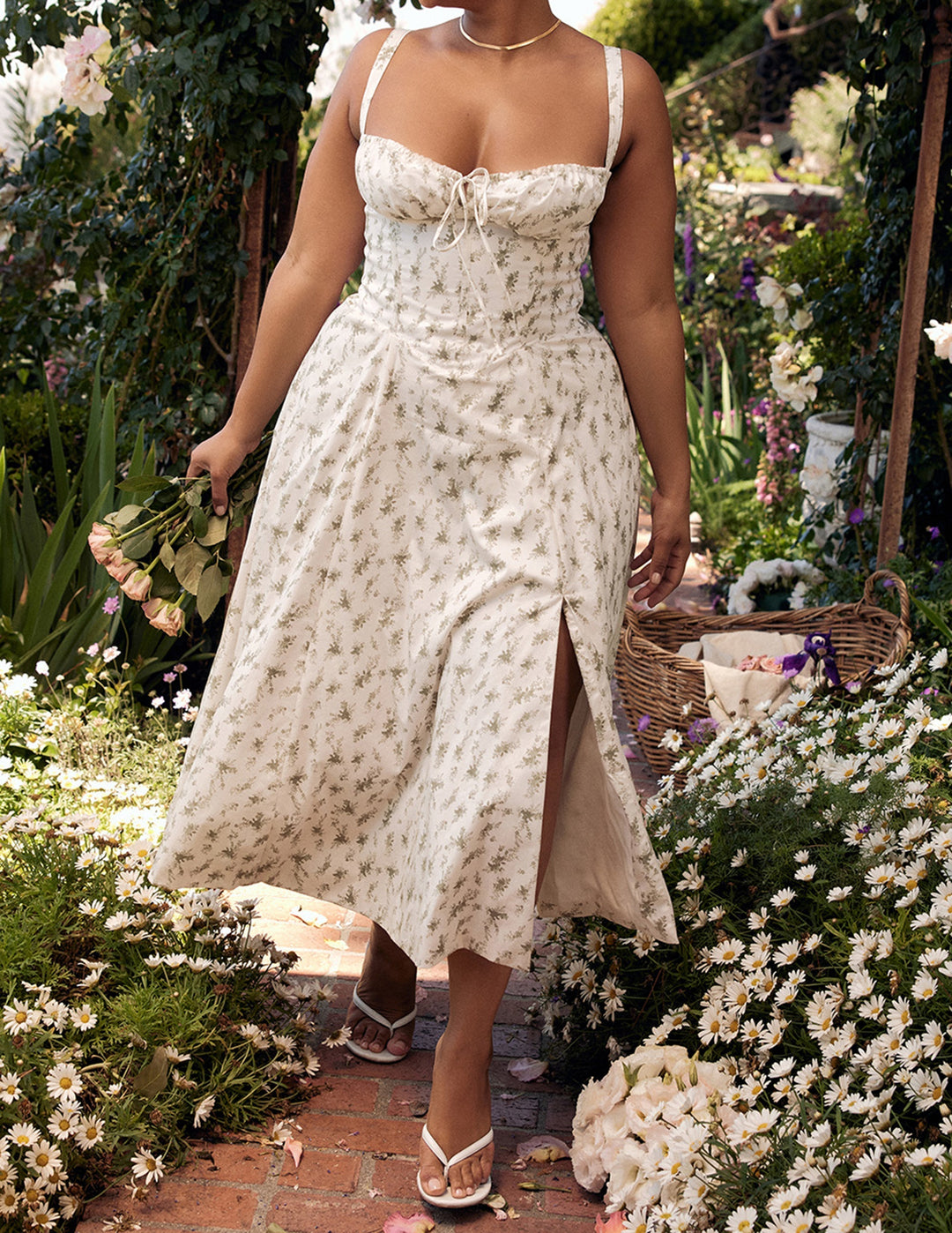 Flower Sundress - Luxurise Fashion - Midi-jurken