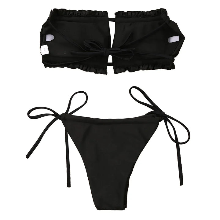 Push Up Padded Band Bikini - Luxurise Fashion - 