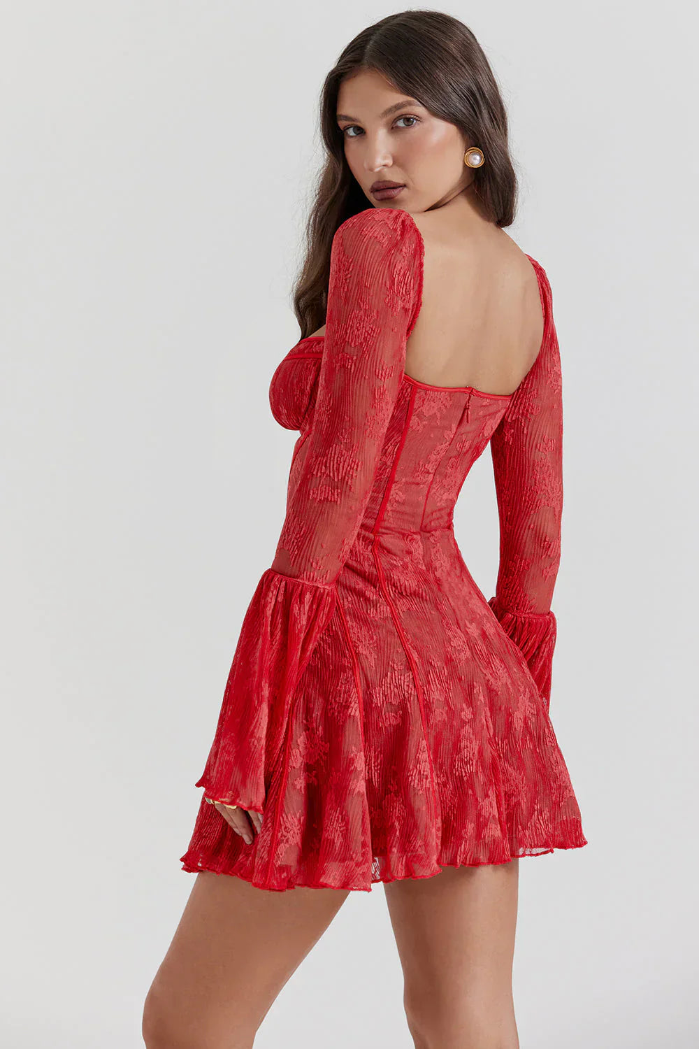 Rose Lace Dress - Luxurise Fashion - Dresses & Skirts