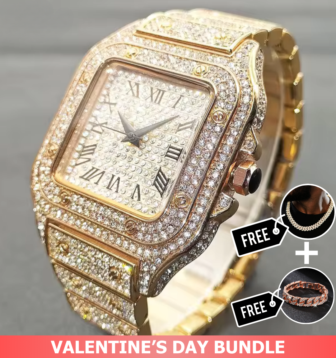 Cartice Iced Out Watch - Luxurise Fashion - 