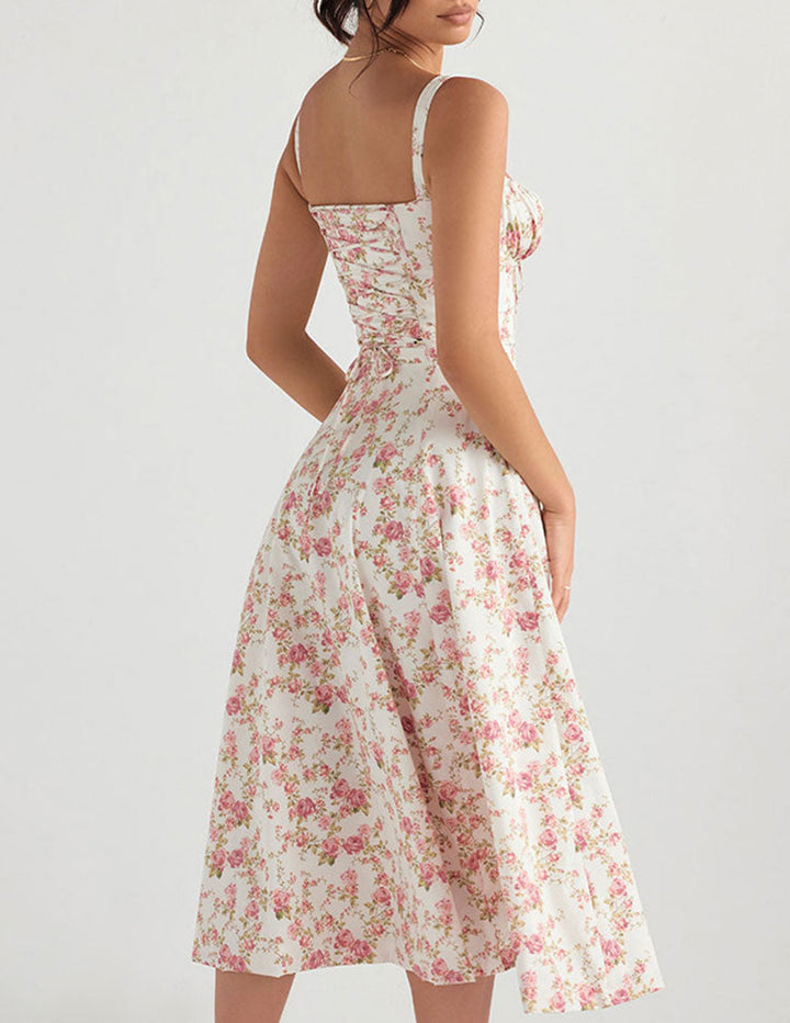 Flower Sundress - Luxurise Fashion - Midi-jurken