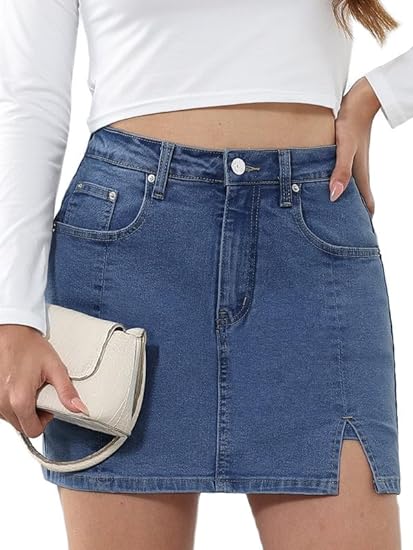 Kylie Denim Skort - Luxurise Fashion - Dresses & Skirts