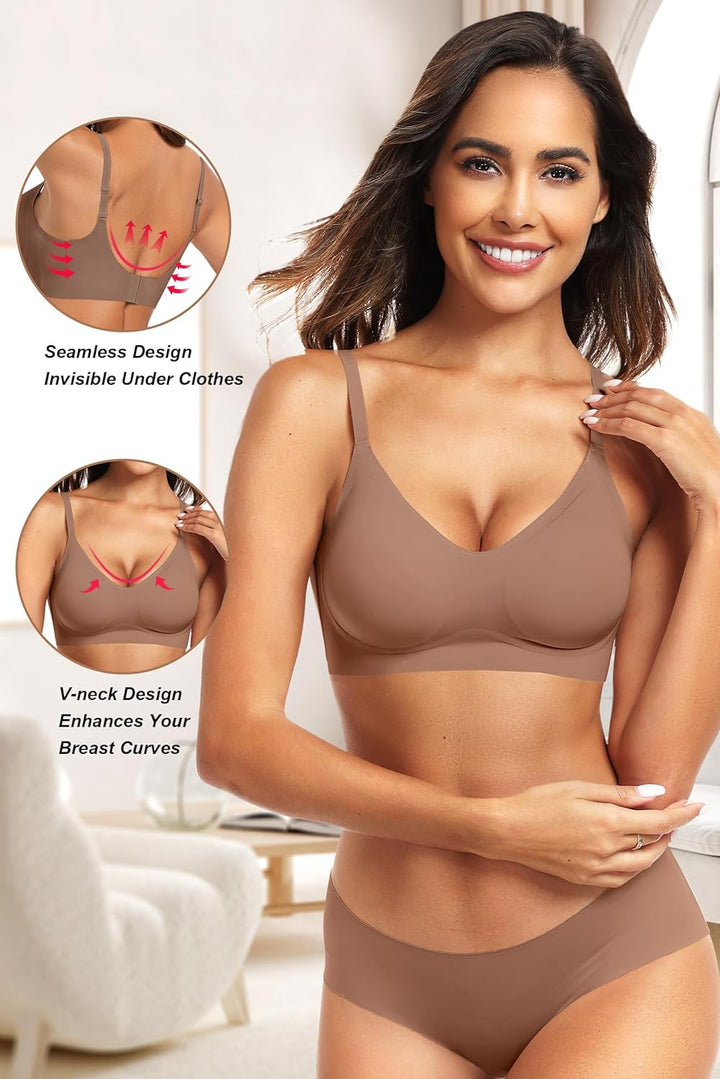 Seamless Bra - No Underwire Push Up - Luxurise Fashion - 