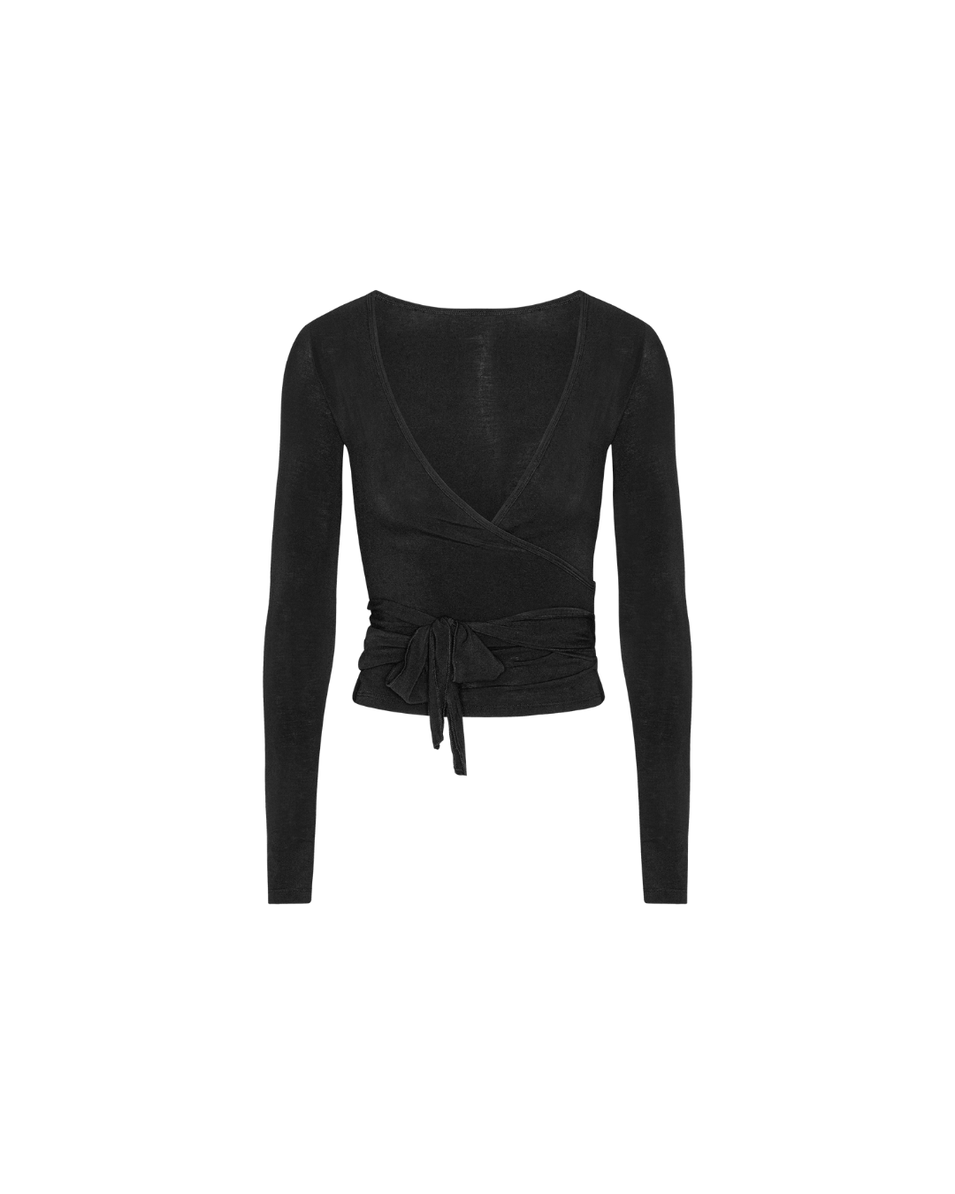 Wrap Blouse - Black - Luxurise - wrap-blouse-black - 