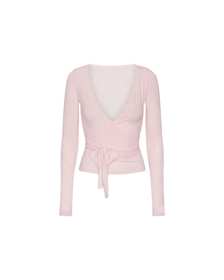 Wrap Blouse - Soft Pink - Luxurise Fashion - 