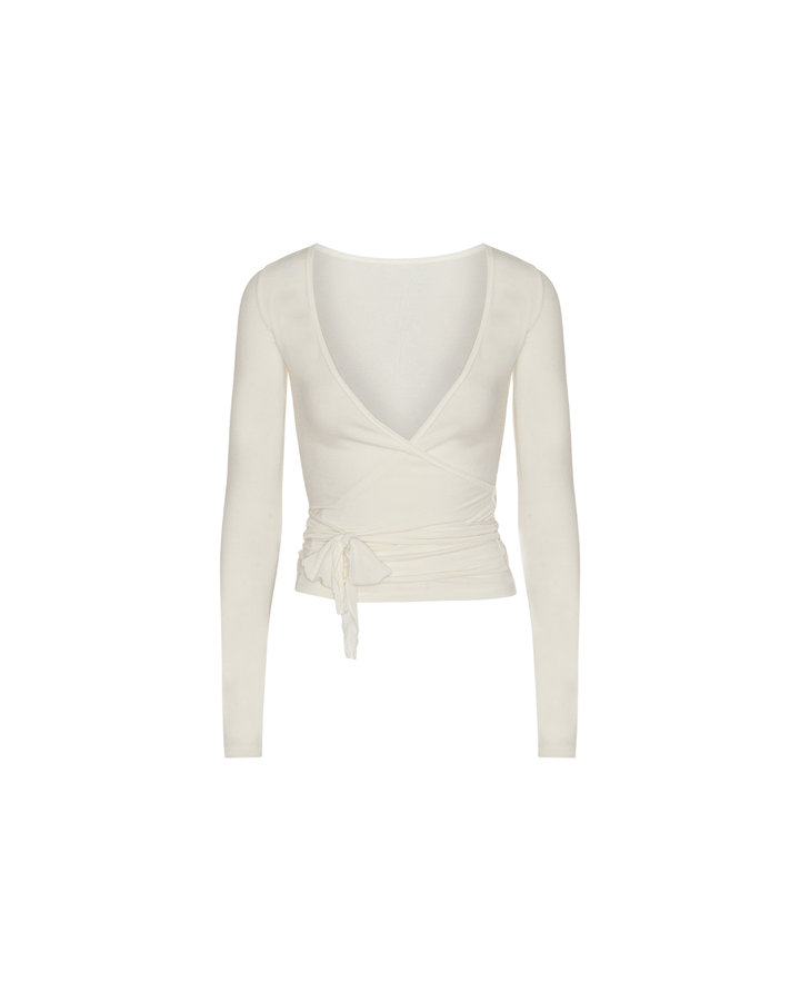 Wrap Blouse - White - Luxurise - wrap-blouse-white - 