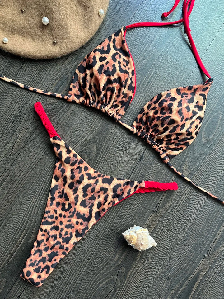 Triangle Bikini Print - Luxurise Fashion - 