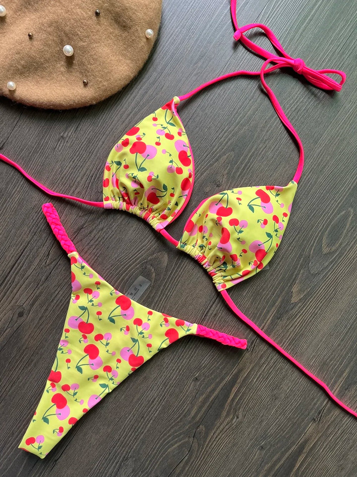 Triangle Bikini Print - Luxurise Fashion - 