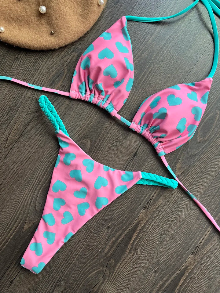 Triangle Bikini Print - Luxurise Fashion - 