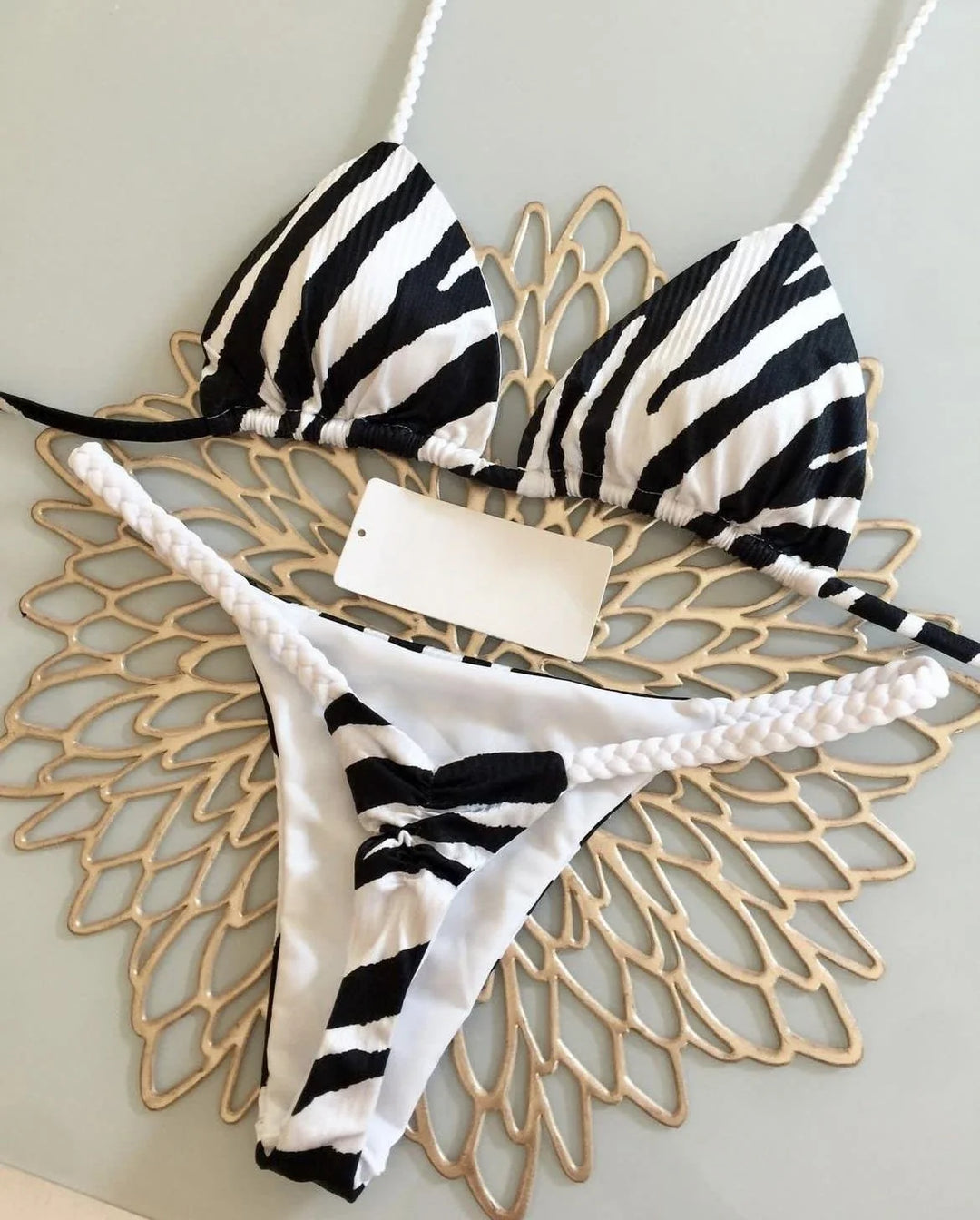 Triangle Bikini Print - Luxurise Fashion - 