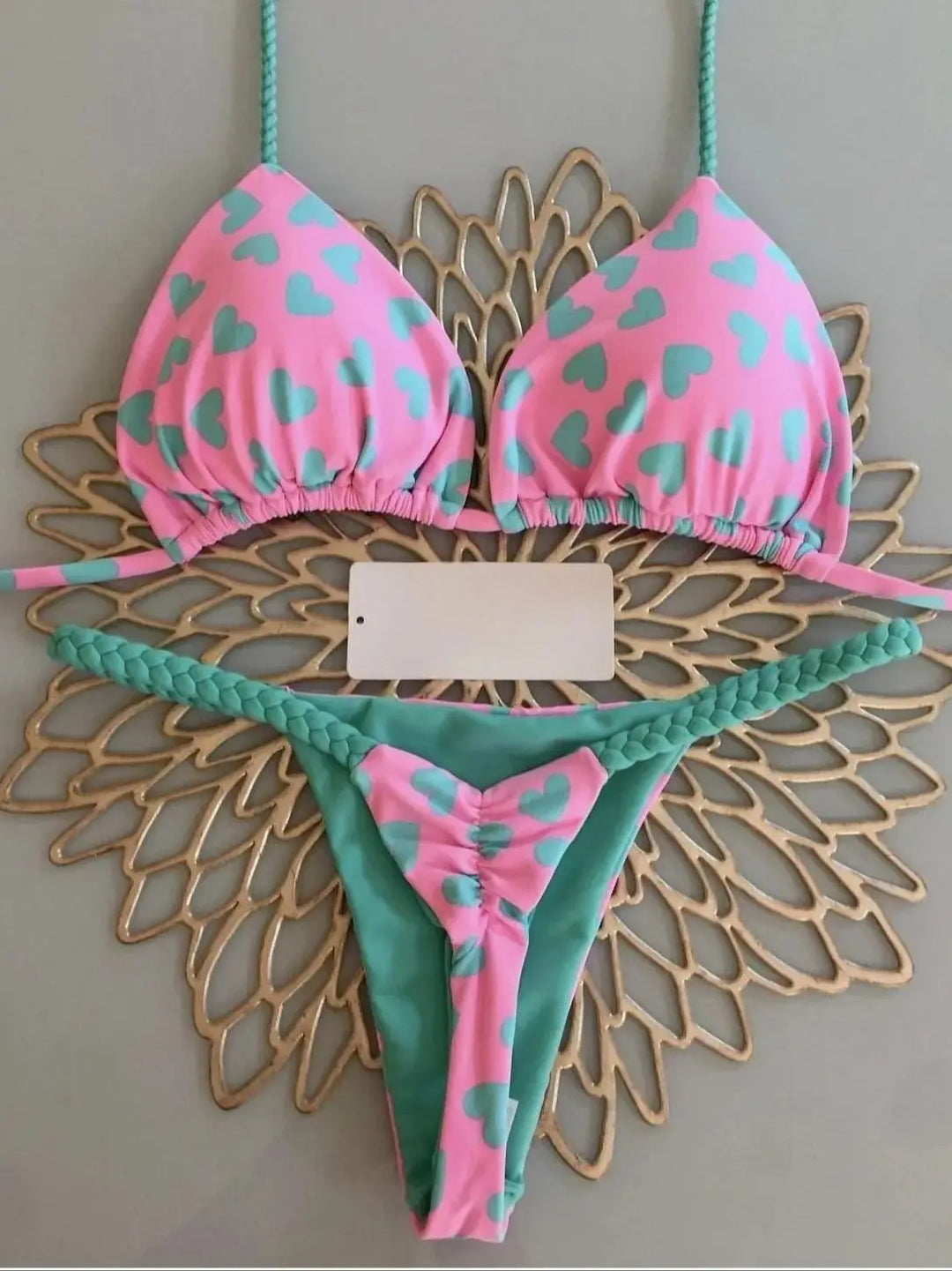 Triangle Bikini Print - Luxurise Fashion - 