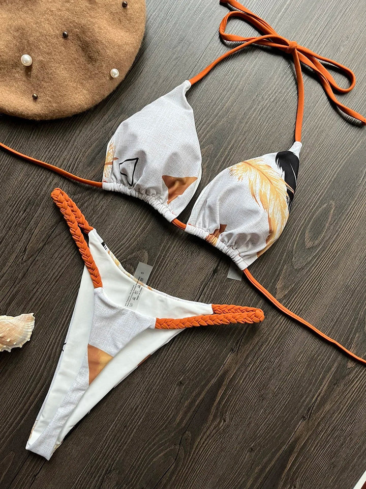 Triangle Bikini Print - Luxurise Fashion - 