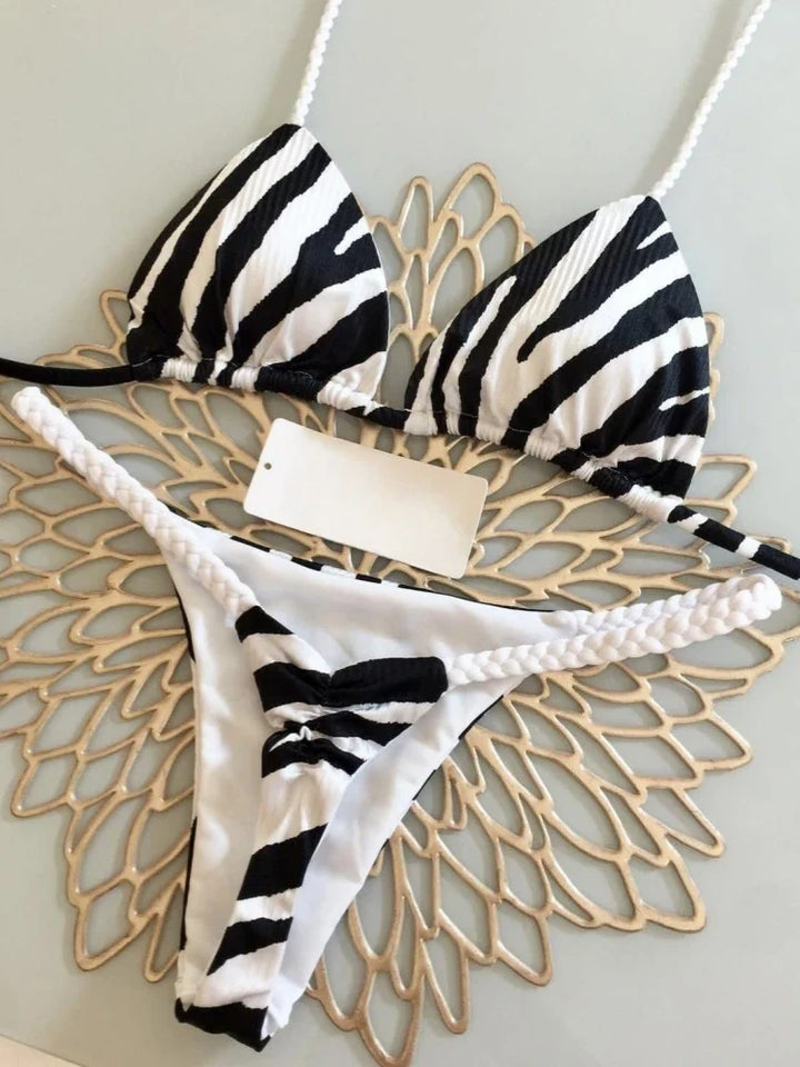 Triangle Bikini Print - Luxurise Fashion - 