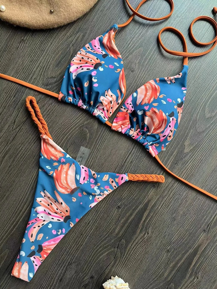 Triangle Bikini Print - Luxurise Fashion - 