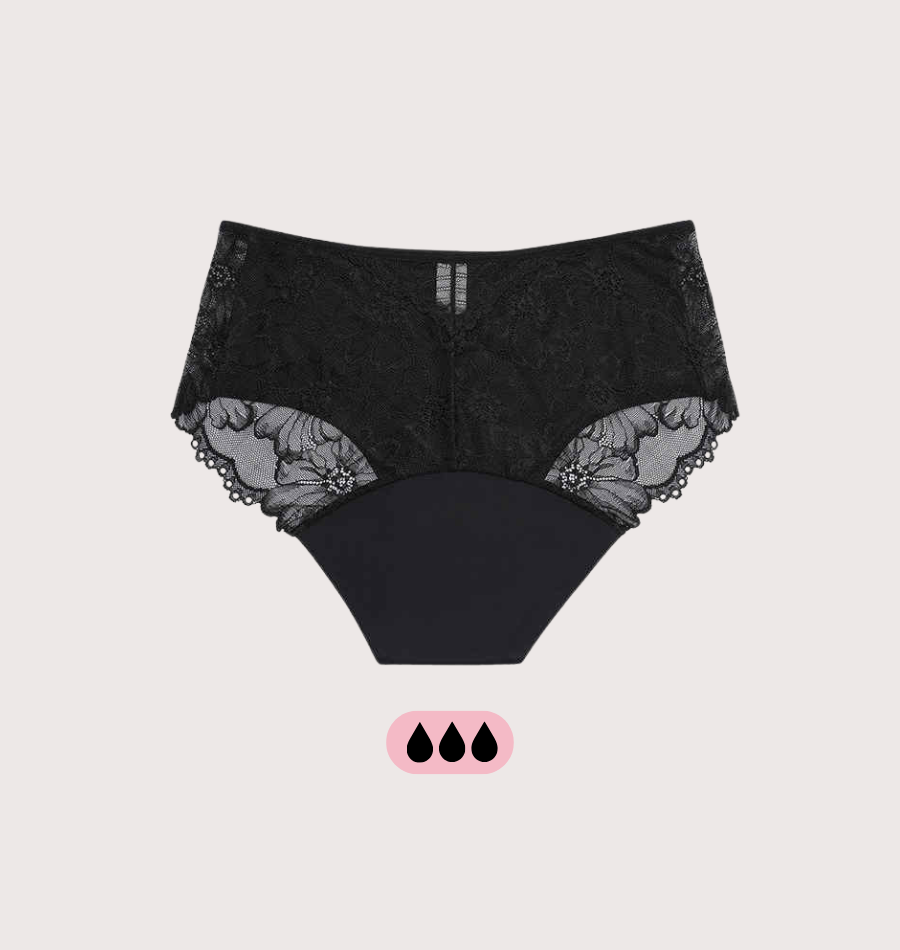 Brief Flower Lace - 100% Leakproof - Luxurise Fashion - 