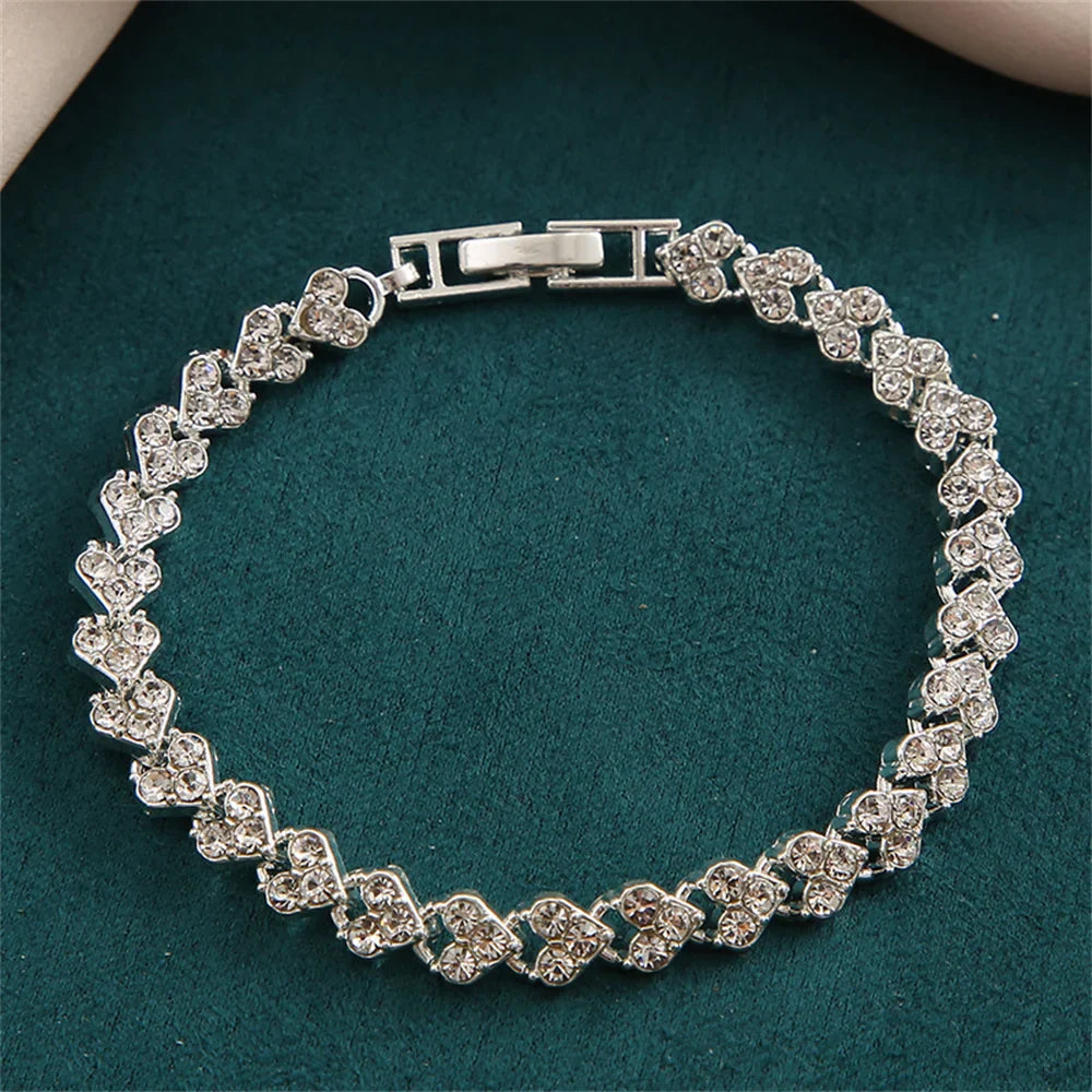 Crystal Heart Tennis Bracelet - Luxurise - tennis-bracelet - jewelry & accesoires