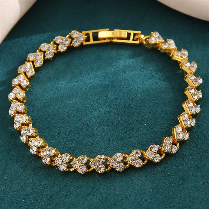 Crystal Heart Tennis Bracelet - Luxurise Fashion - jewelry & accesoires