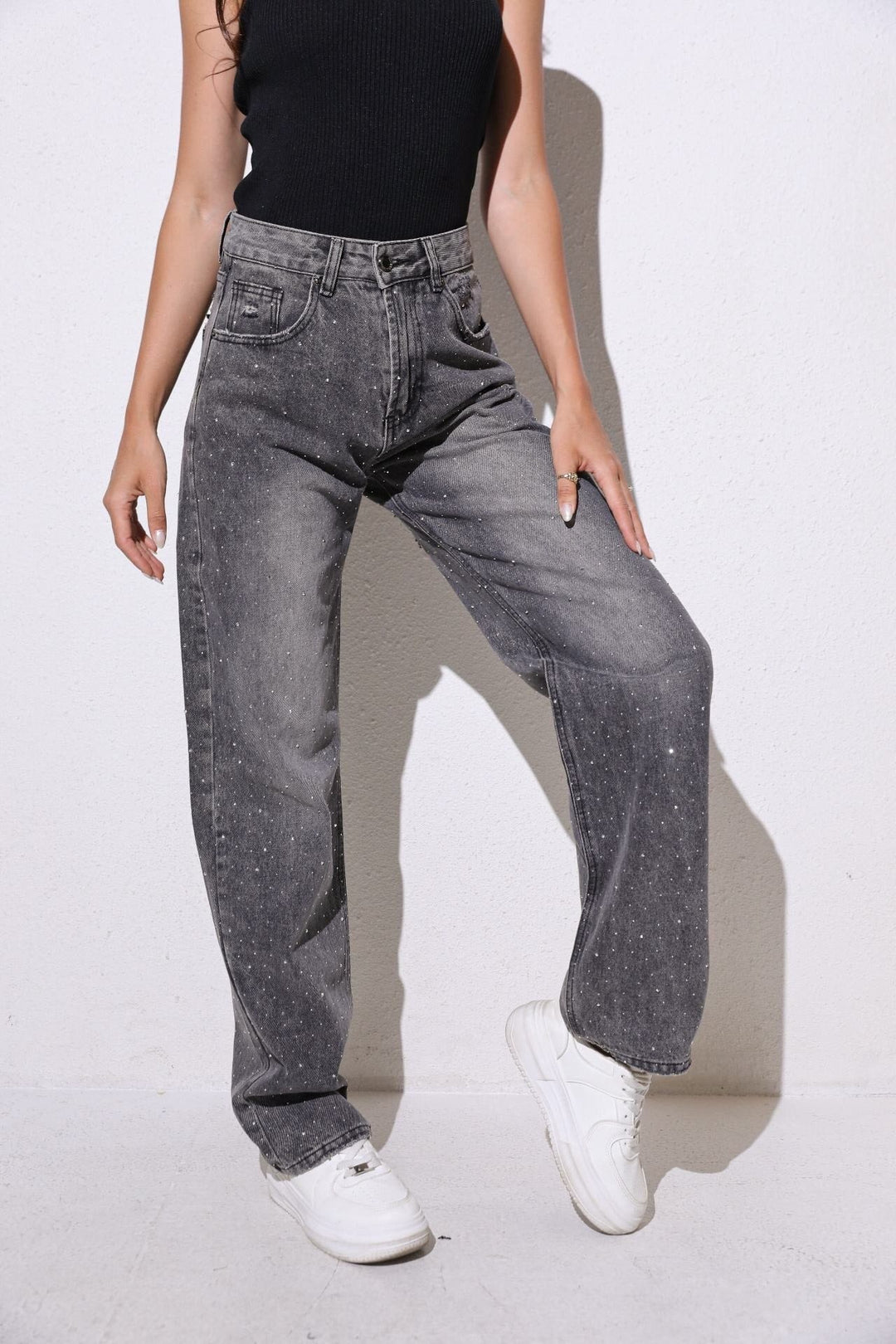 Destroyed Stone Jeans ( No Stretch ) - Luxurise Fashion - jeans & pants