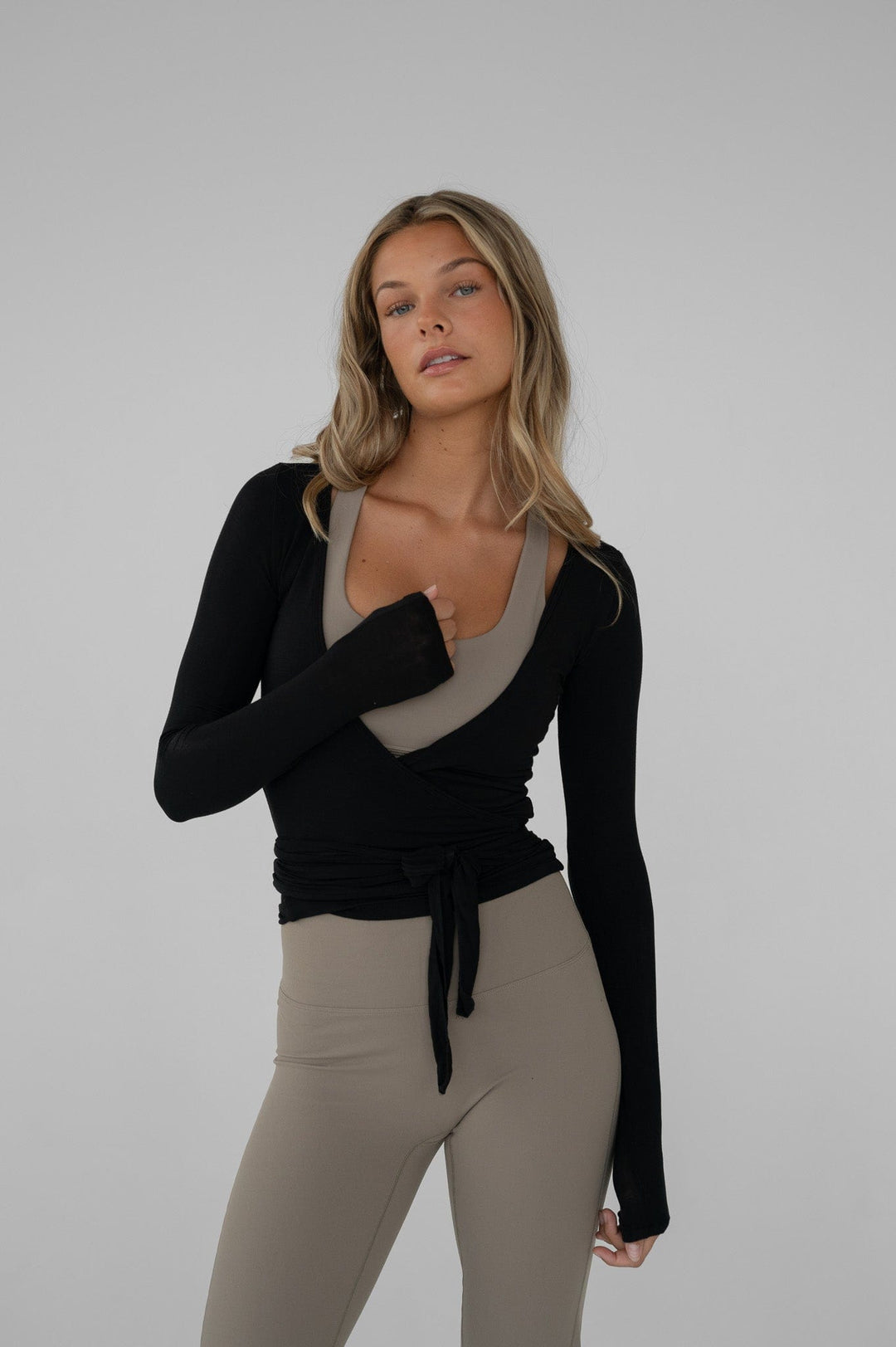 Wrap Blouse - Black - Luxurise - wrap-blouse-black - 