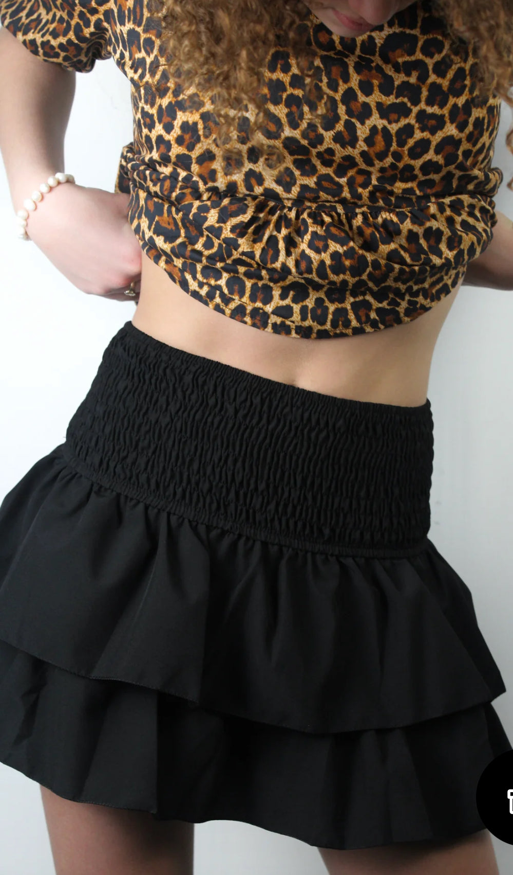 Summer Skirt Leopard/Black/White - Luxurise Fashion - 