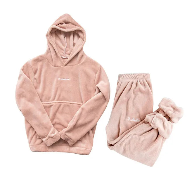 Stay at Home Fleece set - Luxurise Fashion - loungewear