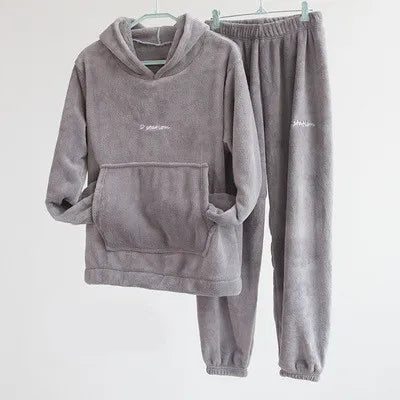 Stay at Home Fleece set - Luxurise - stay-at-home-fluffy-set - loungewear