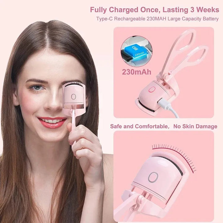 Heated Eyelash Curler rechargeable - Luxurise Fashion - 