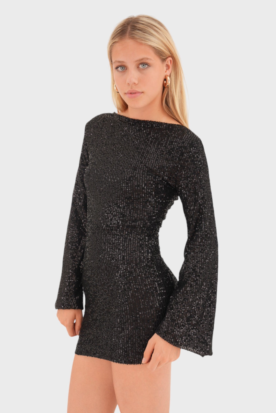 "Shine" dress black - Luxurise - shine-dress-black - 