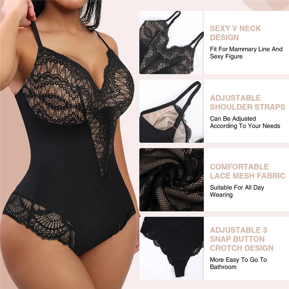 Lace Shapewear Bodysuit - Luxurise Fashion - Pure Female Accesoires