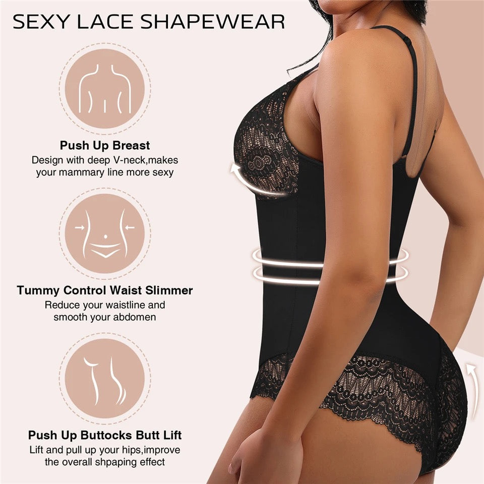 Lace Shapewear Bodysuit - Luxurise Fashion - Pure Female Accesoires