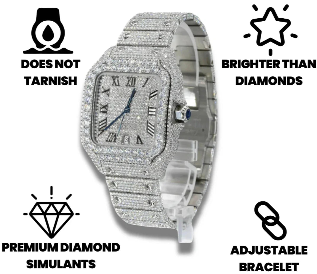 Cartice Iced Out Watch - Luxurise Fashion - 