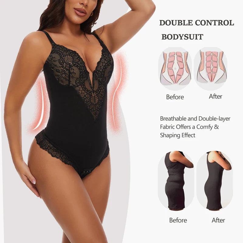 Lace Shapewear Bodysuit - Luxurise Fashion - Pure Female Accesoires