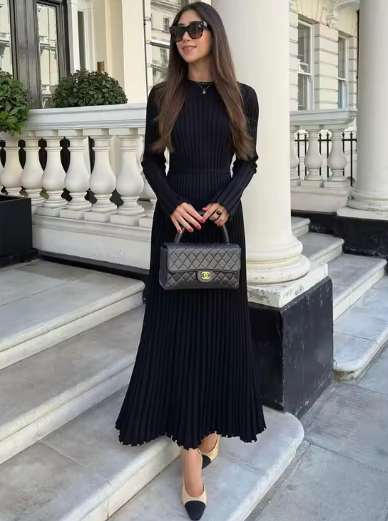 Lisa Luxe Knit Maxi Dress - Luxurise Fashion - Clothing