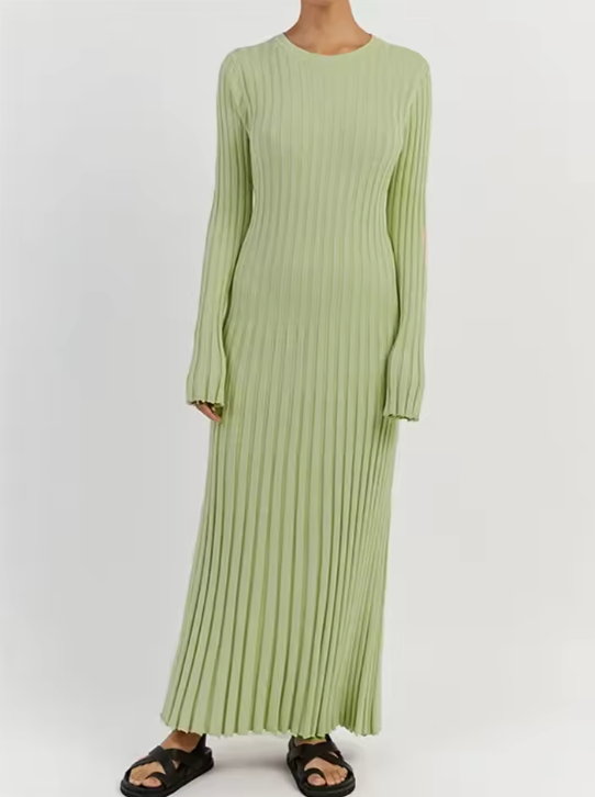 Lisa Luxe Knit Maxi Dress - Luxurise Fashion - Clothing