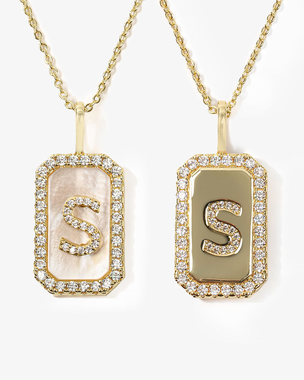 Love Letters Double Sided Necklace - Luxurise - love-letters-double-sided-necklace-gold - jewelry & accesoires