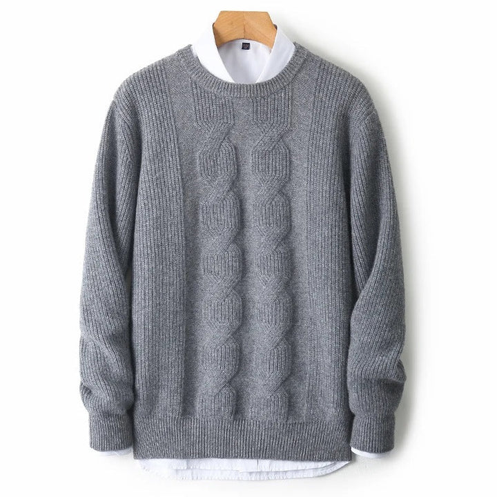 Merino Jacquard Wool Sweater - Luxurise - merino-jacquard-wool-sweater - Sweater