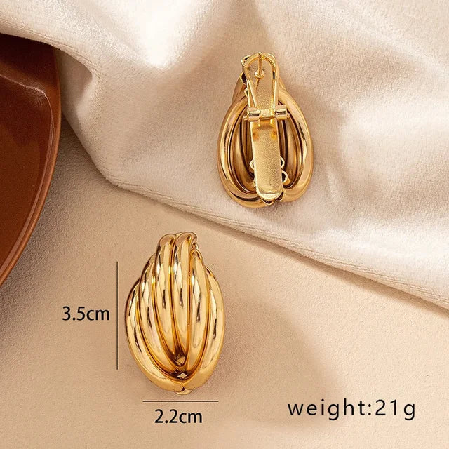 Gold Plated Shell - Luxurise - shell-earrings - 