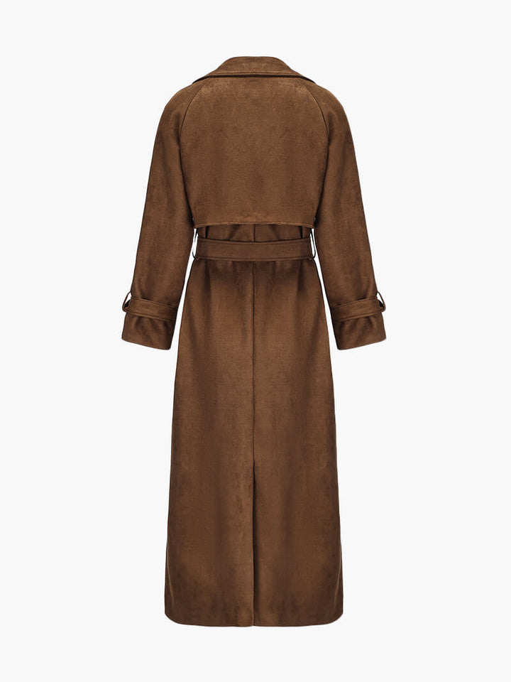 Molly suéde trenchcoat - Luxurise - molly-imitatiesuede-trenchcoat - loungewear