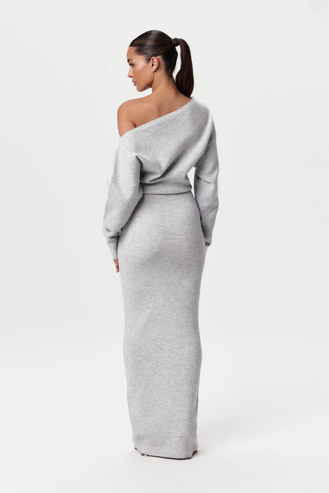 Drop Shoulder Sweater Dress