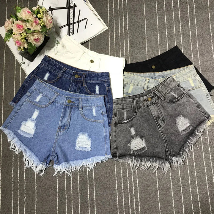 High Waist Shorts - Luxurise Fashion - 