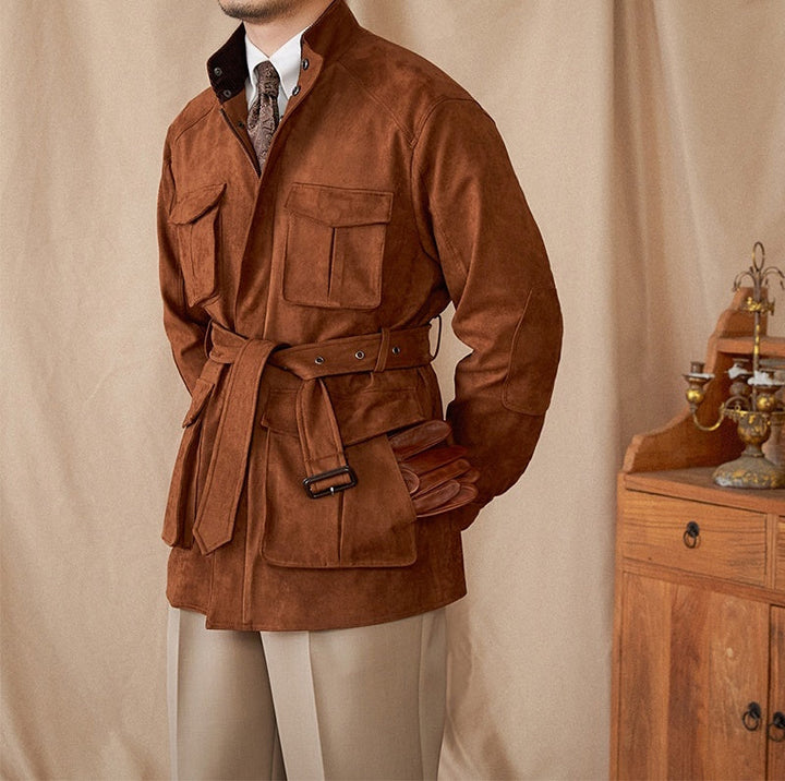 Oakridge Suede Hunting Jacket - Luxurise Fashion - jacket