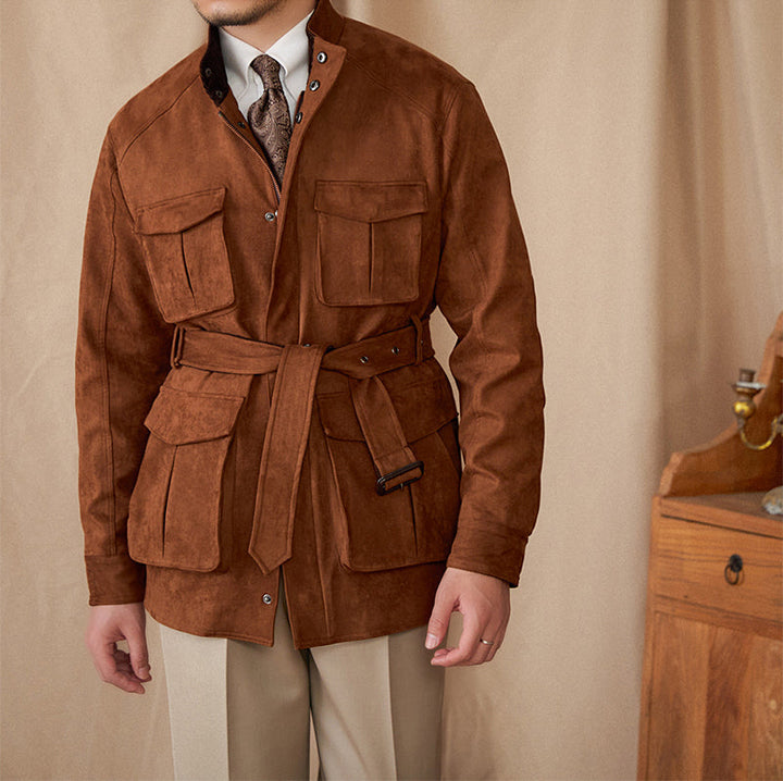 Oakridge Suede Hunting Jacket - Luxurise Fashion - jacket