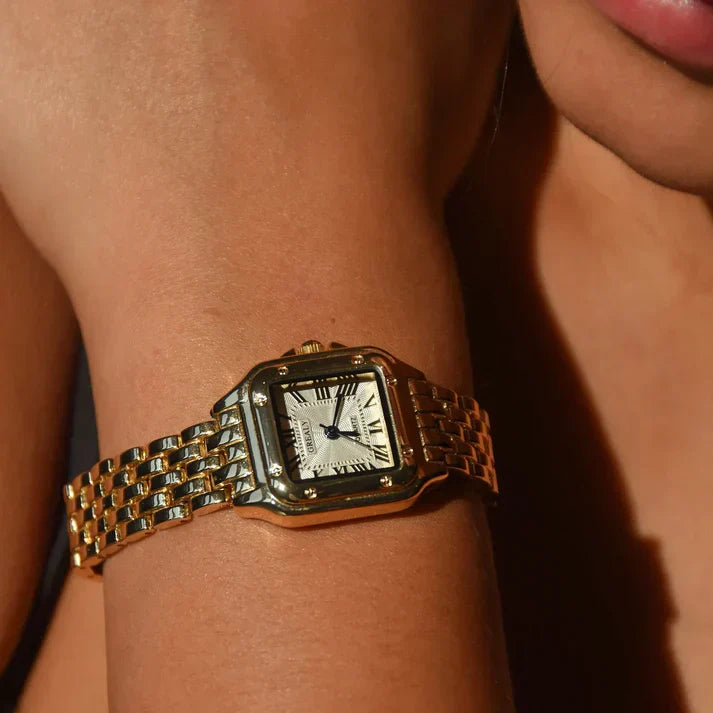 Old Money Watch Ladies - Vintage style - Luxurise - dames-vierkante-rvs-horloge - Clothing & Accessories