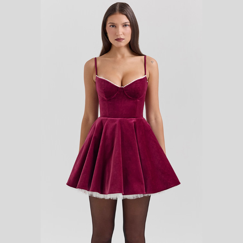 Ivy Mini Party Dress - Luxurise Fashion - Jurken