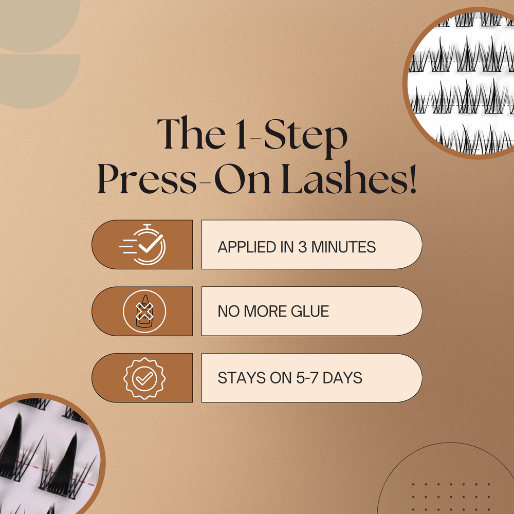 Press-on Lashes No Glue Needed! Self Adhesive! - Luxurise - press-on-lashes-cluster-no-glue-needed-eyelash-self-adhesive-lashes-lash-extension - Accessories