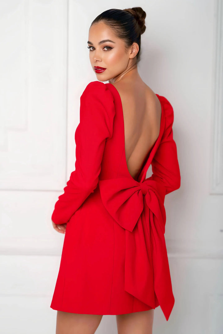 Red Serenade Mini Dress - Luxurise Fashion - Dress