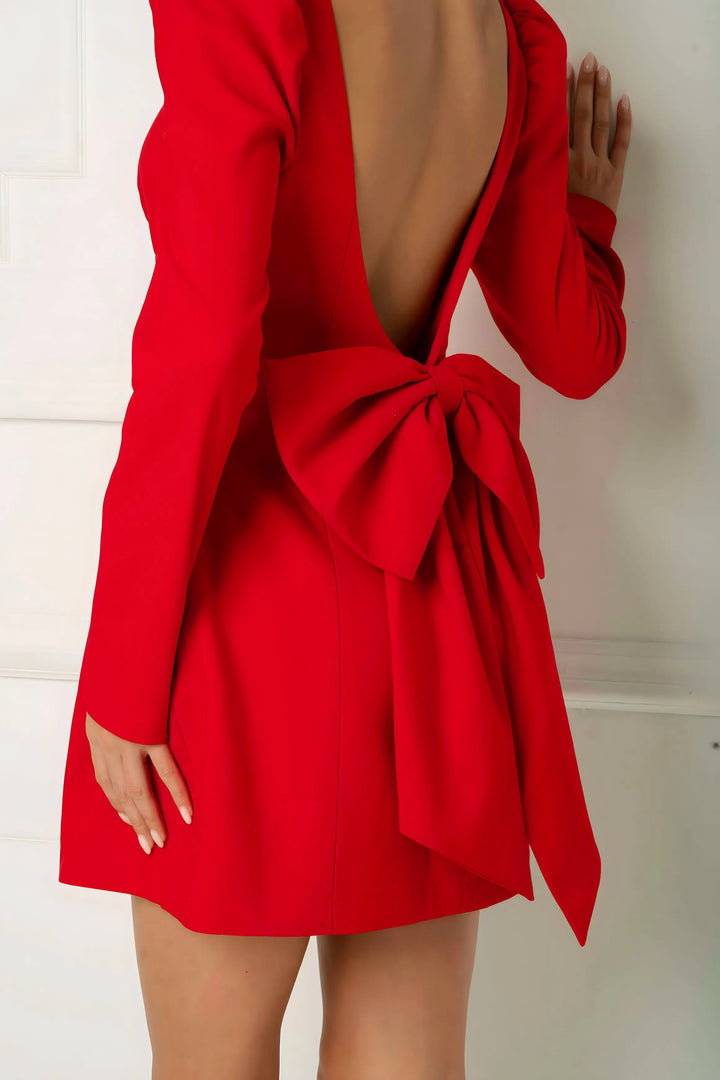 Red Serenade Mini Dress - Luxurise Fashion - Dress