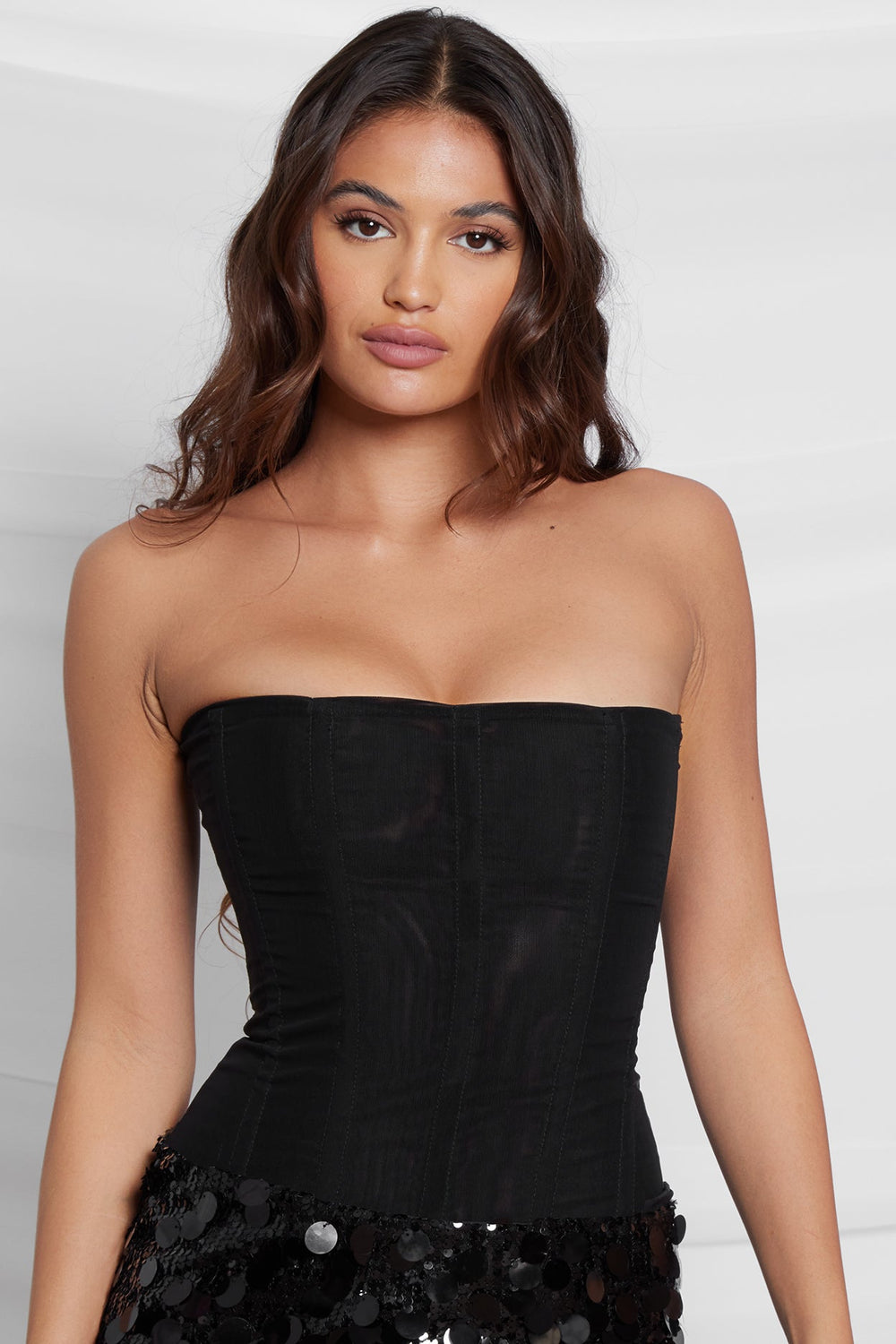 Mesh Corset Top - Luxurise Fashion - Shirts & Tops