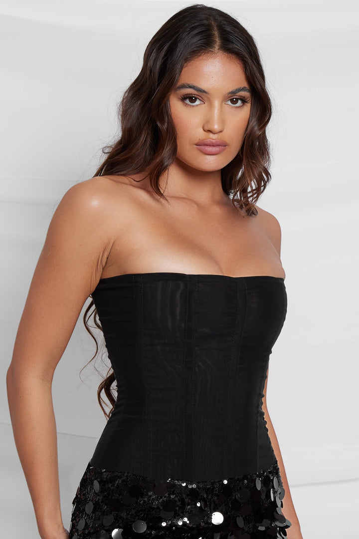 Mesh Corset Top - Luxurise Fashion - Shirts & Tops